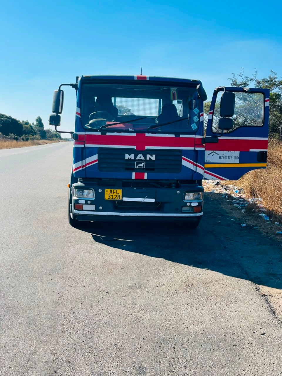 Magnetic International Logistics truck on a regional route